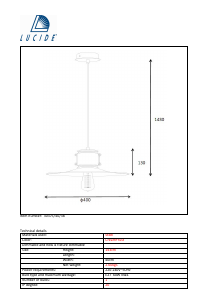 説明書 Lucide 30375/40/38 Römer ランプ