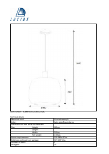Instrukcja Lucide 30483/35/02 Acros Lampa