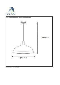 Manual de uso Lucide 30491/45/02 Bowi Lámpara