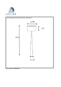 Bruksanvisning Lucide 30794/81/36 Conos Lampa