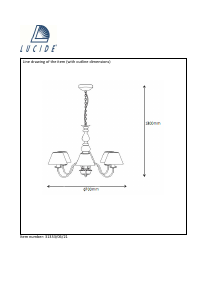 Bruksanvisning Lucide 31333/06/21 Campagne Lampa