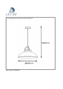 Kasutusjuhend Lucide 31348/01/15 Hamois Lamp