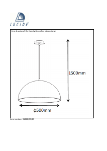 Instrukcja Lucide 31410/50/17 Riva Lampa