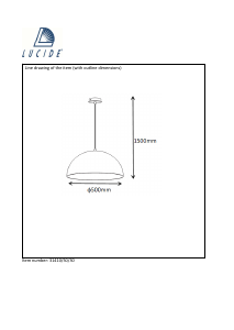 Bruksanvisning Lucide 31410/50/30 Riva Lampa