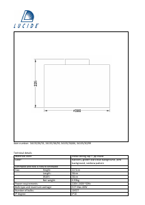 Bruksanvisning Lucide 34135/30/99 K3 Lampa