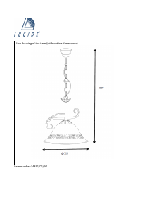 説明書 Lucide 34351/01/97 Calabre ランプ