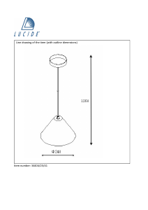 Návod Lucide 34404/25/41 Solo Svietidlo