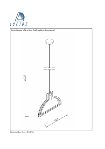 Bruksanvisning Lucide 34419/40/31 Contour Lampa