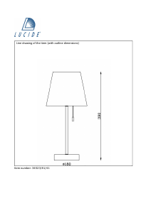 Посібник Lucide 34523/81/41 Yoko Лампа