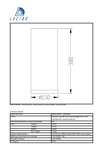 Bruksanvisning Lucide 34535/36/99 K3 Lampa