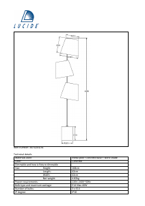 Handleiding Lucide 34732/03/41 Arjan Lamp