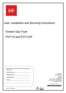 Handleiding Frifri Vortech FV7115 Friteuse