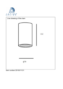 Bruksanvisning Lucide 35100/11/31 Gipsy Lampa