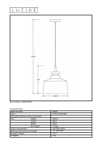 Manual Lucide 45451/30/97 Camus Lampă