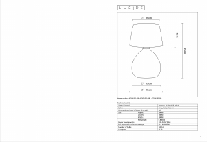 Manual Lucide 47506/81/43 Ramzi Lamp