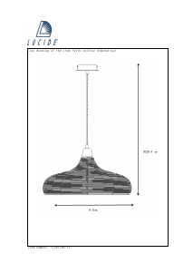 説明書 Lucide 71361/48/17 Moino ランプ