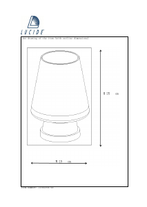 Bruksanvisning Lucide 71543/01/36 Glenn Lampa