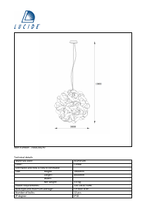 Посібник Lucide 74401/60/97 Atoma Лампа