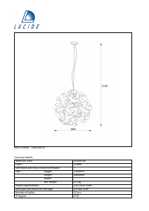 Instrukcja Lucide 74401/80/97 Atoma Lampa