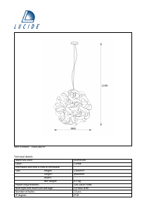 Hướng dẫn sử dụng Lucide 74401/80/97 Atoma Đèn