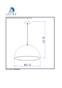 Manual Lucide 76363/50/36 Mattie Lampă