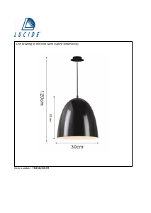 Посібник Lucide 76456/30/39 Loko Лампа