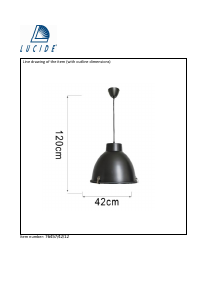 Käyttöohje Lucide 76457/42/12 Industry Lamppu