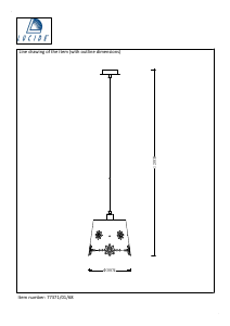 説明書 Lucide 77371/01/68 Deborah ランプ