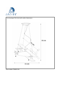 Instrukcja Lucide 77468/01/36 Focker Lampa