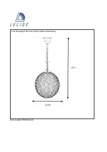 Brugsanvisning Lucide 78361/01/21 Fez Lampe