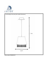 사용 설명서 Lucide 78368/30/37 Dolti 램프