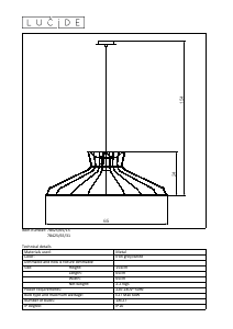 Bruksanvisning Lucide 78425/65/15 Hott Lampa