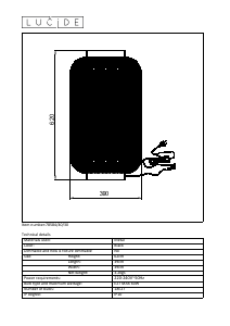 Handleiding Lucide 78584/40/30 Tahar Lamp