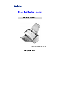 Manual Avision AV220G Scanner