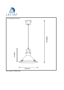 Kasutusjuhend Lucide 79459/25/36 Tonga Lamp