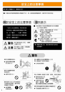 说明书 歌林FH-101C暖气机