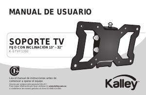 Manual de uso Kalley K-STVF1332 Soporte de pared