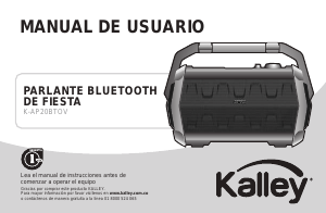 Manual de uso Kalley K-AP20BTOV Altavoz
