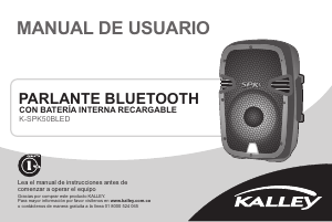 Manual de uso Kalley K-SPK50BLED Altavoz