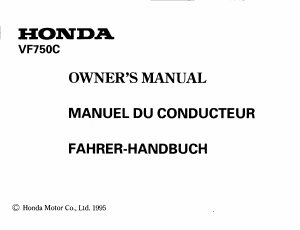 Handleiding Honda VF750C (1995) Motor