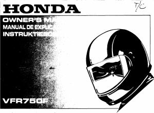 Handleiding Honda VFR750 (1989) Motor