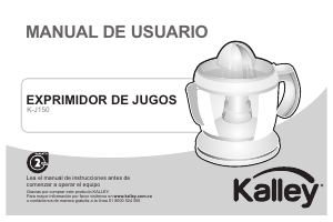 Manual de uso Kalley K-J150 Exprimidor de cítricos