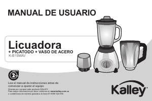 Manual de uso Kalley K-B15MAV Batidora