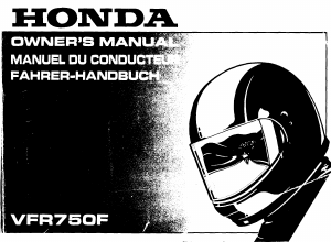 Handleiding Honda VFR750F (1994) Motor