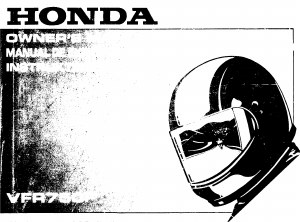 Handleiding Honda VFR750FK (1988) Motor