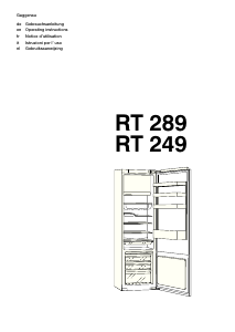 Bruksanvisning Gaggenau RT289203 Kylskåp