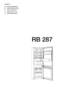 Bedienungsanleitung Gaggenau RB287203 Kühl-gefrierkombination