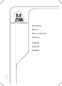 Handleiding ETNA A1029VWZTA Kookplaat