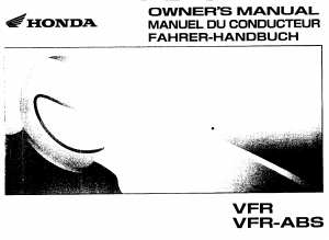 Handleiding Honda VFR800 (2001) Motor