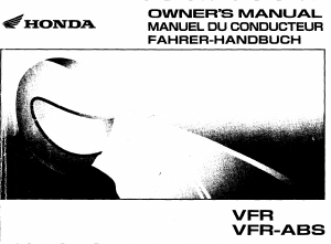 Handleiding Honda VFR800 (2002) Motor